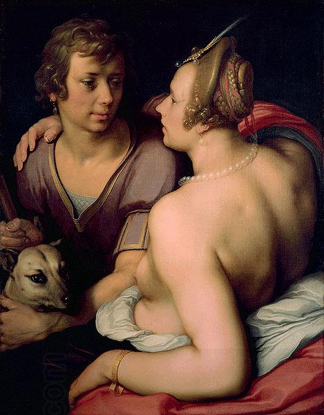Cornelisz van Haarlem Venus and Adonis as lovers China oil painting art